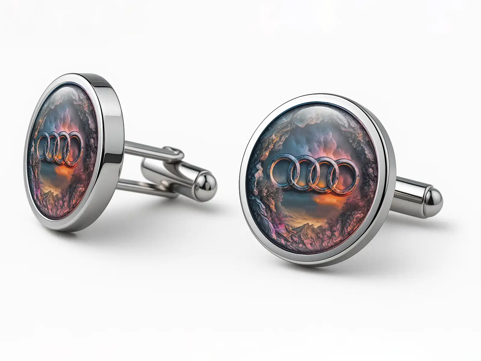 Audi Cufflinks Gift For Him Premium Sturdy Minimal Design
